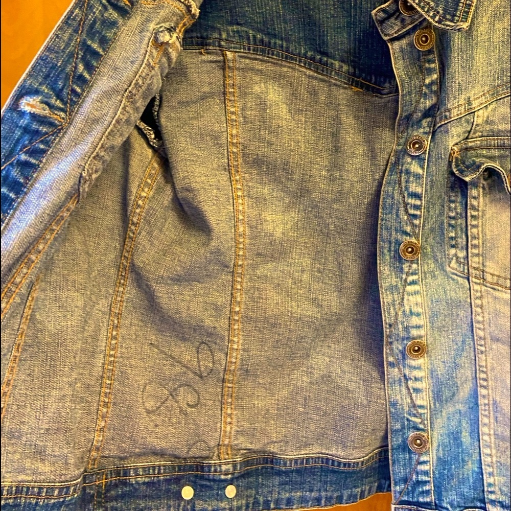 1998 HYDRAULIC STRETCHY DENIM JACKET~TRULY VINTAGE FROM MY PERSONAL COLLECTION~M - Picture 7 of 10